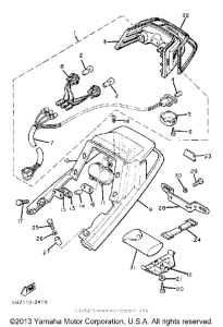 XJ750RJ Taillight-tail cover-tool