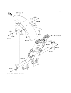 EX650 Переднее крыло