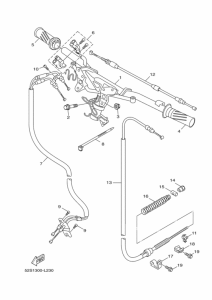 HW151 Рулевой рычаг и кабель