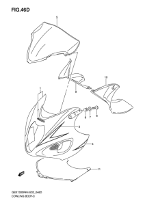 GSX1300R Cowling body