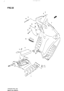 AY50 Щиток облицовочный задний