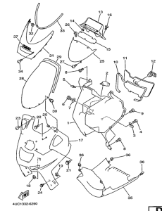 YP250 Protege- jambe