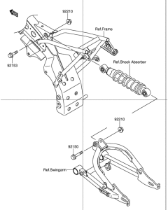DR-Z110 Задняя подвеска