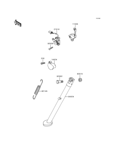 KL650 Подножка