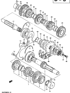 GSX750 Трансмиссия