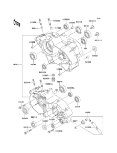 KX65 Картер двигателя