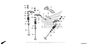VT750C2B Camshaft + Valve (Rr.)