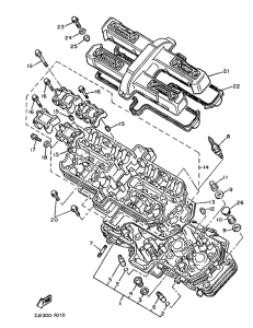 FZX750 Головка цилиндров