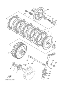 TW125 Сцепление