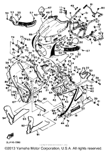 FZR1000T Передний обтекатель