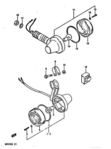 DR125 Поворотники
