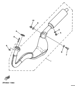 TZR125 Выхлопная система