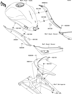 EX650 Боковые обтекатели