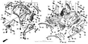 ST1300P (ABS) Нижний обтекатель
