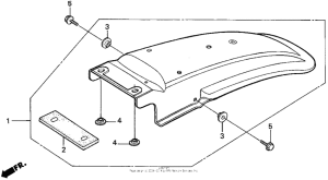 XR200R Задний бампер