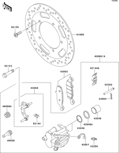 VN900 Передний тормоз