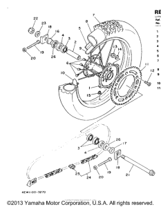 YZ250E Переднее колесо