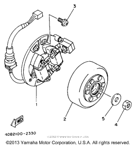 YZ125E Генератор
