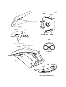 ZX1400 Decals(Green)(FFFA)