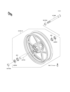 ZR750 Передняя втулка