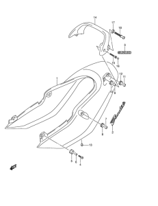 GSF600 Обтекатель сидения