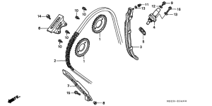 CB600F21 Цепь грм / натяжное устройство