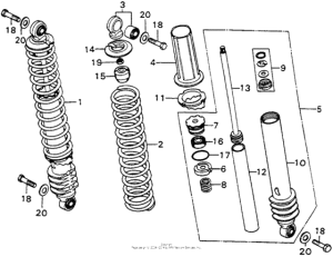 CR250 Rear shock absorber m1