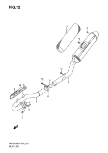 RM-Z450 Muffler comp