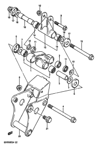 GSX550 Cushion lever