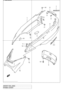 AN250 Обтекатель задний