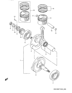 GN125 Вал коленчатый