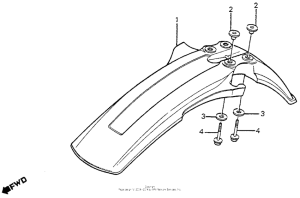 XR350R Переднее крыло