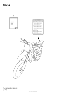 RM-Z250 Label (Rm-Z250L2 E28)