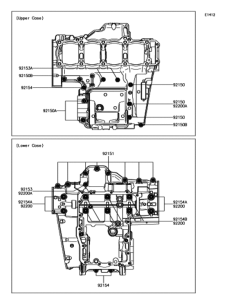 ZX1000 クランクケースボルトパターン