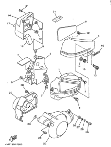 XVS650 Боковые обтекатели