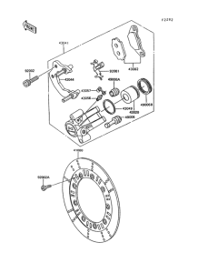 KL600 Передний тормоз