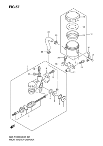 GSX-R1000 Передний тормозной цилиндр