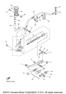 YZF-R6 Задний торм цилиндр