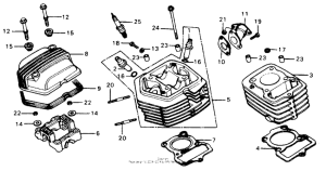 XR75 Cylinder head + cylinder