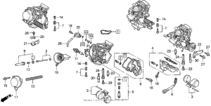 VF750C Компоненты карбюратора