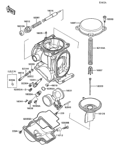 ZX1100 Детали карбюратора