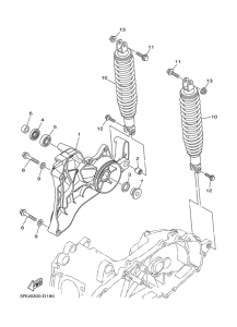 YP400 Brazo trasero & suspension