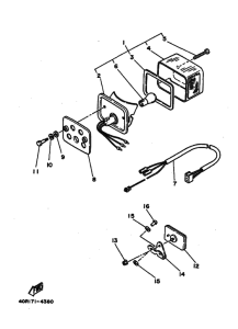 DT200U DT200UW Taillight unit ass`y