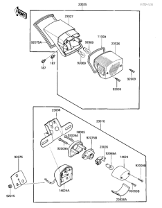 KZ1000 Taillight unit ass`y
