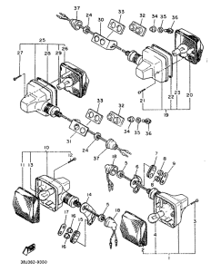 XT500T Поворотники