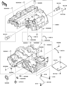 ZR1000 Картер двигателя