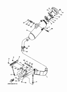 XT1200ZE Выхлопная система