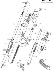 ZR50 Вилка передней оси
