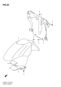UX150 Переднее крыло