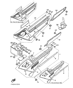FJ1200 Side cover  /  oil tank